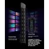 imageEnya CYBERG Stringless Smart Guitar Foldable Travel Backing Guitarra Builtin Drum Machine ampamp Bassline 20 instrument Sounds for OneMan Band App Interactive Chord Sheets For Adults ampamp Teens PurplePink