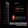 imageEnya CYBERG Stringless Smart Guitar Foldable Travel Backing Guitarra Builtin Drum Machine ampamp Bassline 20 instrument Sounds for OneMan Band App Interactive Chord Sheets For Adults ampamp Teens PurplePink