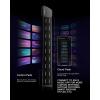 imageEnya CYBERG Stringless Smart Guitar Foldable Travel Backing Guitarra Builtin Drum Machine ampamp Bassline 20 instrument Sounds for OneMan Band App Interactive Chord Sheets For Adults ampamp Teens PurpleBlack