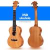 imageEnya Concert Ukulele 23 Inch Blue Solid Mahogany Top with Ukulele Starter Kit Includes Online Lessons TunerCase Strap Strings Capo Sand Shaker PickPolish Cloth EUC25D BUEUC25D Nature