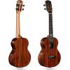 imageEnya Concert Ukulele 23 InchAll 5A Solid Acacia and Technology ebony Ukulele for Professional Player with High End Padded Ukulele Gig bag EUCK5