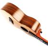 imageEnya Concert Ukulele 23inch Solid KOA Top Ukulele with Flower Inlay Decoration Ukulele Padded Gig BagTunerStringsStrapCapoPicksClean Cloth EUCX2K