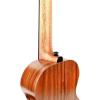 imageEnya Concert Ukulele 23inch Solid KOA Top Ukulele with Flower Inlay Decoration Ukulele Padded Gig BagTunerStringsStrapCapoPicksClean Cloth EUCX2K