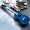 imageEnya EUCMAD Concert Ukulele Solid Gloss Mahogany Original Color 23 Inch with Highend 15mm Padded Gig BagBlue Concert Acoustic