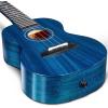 imageEnya EUCMAD Concert Ukulele Solid Gloss Mahogany Original Color 23 Inch with Highend 15mm Padded Gig BagBlue Concert Acoustic