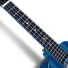 imageEnya EUCMAD Concert Ukulele Solid Gloss Mahogany Original Color 23 Inch with Highend 15mm Padded Gig BagBlue Concert Acoustic