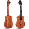 imageEnya EUCMAD Concert Ukulele Solid Gloss Mahogany Original Color 23 Inch with Highend 15mm Padded Gig BagNatural tenor