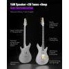 imageEnya Electric Guitar Inspire 39quot Smart Electric Carbon Fiber Guitarra with 15W Wireless Speaker 20 Distinct Tones Onboard Presets Charging Cable Adjusting Wrench and Gig BagGray