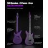 imageEnya Electric Guitar Inspire 39quot Smart Electric Carbon Fiber Guitarra with 15W Wireless Speaker 20 Distinct Tones Onboard Presets Charging Cable Adjusting Wrench and Gig BagPurple