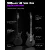 imageEnya Electric Guitar Inspire 39quot Smart Electric Carbon Fiber Guitarra with 15W Wireless Speaker 20 Distinct Tones Onboard Presets Charging Cable Adjusting Wrench and Gig BagBlack