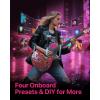 imageEnya Electric Guitar Inspire 39quot Smart Electric Carbon Fiber Guitarra with 15W Wireless Speaker 20 Distinct Tones Onboard Presets Charging Cable Adjusting Wrench and Gig BagPink