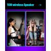imageEnya Electric Guitar Inspire 39quot Smart Electric Carbon Fiber Guitarra with 15W Wireless Speaker 20 Distinct Tones Onboard Presets Charging Cable Adjusting Wrench and Gig BagBlack
