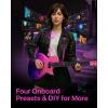 imageEnya Electric Guitar Inspire 39quot Smart Electric Carbon Fiber Guitarra with 15W Wireless Speaker 20 Distinct Tones Onboard Presets Charging Cable Adjusting Wrench and Gig BagPurple