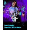 imageEnya Electric Guitar Inspire 39quot Smart Electric Carbon Fiber Guitarra with 15W Wireless Speaker 20 Distinct Tones Onboard Presets Charging Cable Adjusting Wrench and Gig BagBlue
