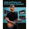 imageEnya Electric Guitar Inspire 39quot Smart Electric Carbon Fiber Guitarra with 15W Wireless Speaker 20 Distinct Tones Onboard Presets Charging Cable Adjusting Wrench and Gig BagSunburst