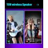 imageEnya Electric Guitar Inspire 39quot Smart Electric Carbon Fiber Guitarra with 15W Wireless Speaker 20 Distinct Tones Onboard Presets Charging Cable Adjusting Wrench and Gig BagBlue