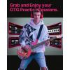 imageEnya Electric Guitar Inspire 39quot Smart Electric Carbon Fiber Guitarra with 15W Wireless Speaker 20 Distinct Tones Onboard Presets Charging Cable Adjusting Wrench and Gig BagPink