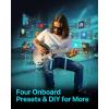 imageEnya Electric Guitar Inspire 39quot Smart Electric Carbon Fiber Guitarra with 15W Wireless Speaker 20 Distinct Tones Onboard Presets Charging Cable Adjusting Wrench and Gig BagBlack