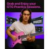 imageEnya Electric Guitar Inspire 39quot Smart Electric Carbon Fiber Guitarra with 15W Wireless Speaker 20 Distinct Tones Onboard Presets Charging Cable Adjusting Wrench and Gig BagPurple