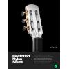 imageEnya NEXG 2 AcousticElectric Guitar Carbon Fiber Travel Smart Audio Guitar with 50W Wireless Speaker Wireless Microphone HiFi Monitor Earphones Footswitch Charging Stand and GigbagWhite