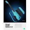 imageEnya NEXG 2 AcousticElectric Guitar Carbon Fiber Travel Smart Audio Guitar with 50W Wireless Speaker Wireless Microphone HiFi Monitor Earphones Footswitch Charging Stand and GigbagBlue