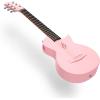 imageEnya Nova Go Mini Carbon Fiber Acoustic Guitar 14 Size Travel Acustica Guitarra wBeginner Kids Starter Bundle Kit of Thickened Gig Bag Adjusting WrenchPink