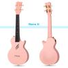 imageEnya Soprano Ukulele 21 Inch Carbon Fiber Travel Ukelele Nova U Mini Simple Yukalalee With Beginner Kit includes Case Strap Capo Strings Professional Ukalalee YukalaleePink