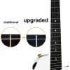 imageEnya Soprano Ukulele 21 Inch Carbon Fiber Travel Ukelele Nova U Mini Simple Yukalalee With Beginner Kit includes Case Strap Capo Strings Professional Ukalalee YukalaleeWhite