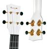 imageEnya Soprano Ukulele 21 Inch Carbon Fiber Travel Ukelele Nova U Mini Simple Yukalalee With Beginner Kit includes Case Strap Capo Strings Professional Ukalalee YukalaleeWhite