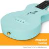 imageEnya Soprano Ukulele 21 Inch Carbon Fiber Travel Ukelele Nova U Mini Simple Yukalalee With Beginner Kit includes Case Strap Capo Strings Professional Ukalalee YukalaleeBlue