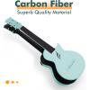 imageEnya Soprano Ukulele 21 Inch Carbon Fiber Travel Ukelele Nova U Mini Simple Yukalalee With Beginner Kit includes Case Strap Capo Strings Professional Ukalalee YukalaleeBlue