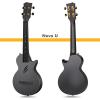 imageEnya Soprano Ukulele 21 Inch Carbon Fiber Travel Ukelele Nova U Mini Simple Yukalalee With Beginner Kit includes Case Strap Capo Strings Professional Ukalalee YukalaleeBlack