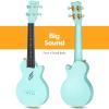 imageEnya Soprano Ukulele 21 Inch Carbon Fiber Travel Ukelele Nova U Mini Simple Yukalalee With Beginner Kit includes Case Strap Capo Strings Professional Ukalalee YukalaleeBlue