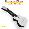 imageEnya Soprano Ukulele 21 Inch Carbon Fiber Travel Ukelele Nova U Mini Simple Yukalalee With Beginner Kit includes Case Strap Capo Strings Professional Ukalalee YukalaleeWhite