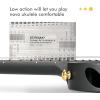 imageEnya Soprano Ukulele 21 Inch Carbon Fiber Travel Ukelele Nova U Mini Simple Yukalalee With Beginner Kit includes Case Strap Capo Strings Professional Ukalalee YukalaleeBlack