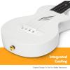 imageEnya Soprano Ukulele 21 Inch Carbon Fiber Travel Ukelele Nova U Mini Simple Yukalalee With Beginner Kit includes Case Strap Capo Strings Professional Ukalalee YukalaleeWhite
