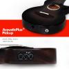 imageEnya Tenor All Solid Flame Maple Ukulele with Builtin AcousticPlus Pickup and Deluxe CaseBlack AcousticPlus Moon