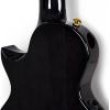 imageEnya Tenor All Solid Flame Maple Ukulele with Builtin AcousticPlus Pickup and Deluxe CaseBlack E6