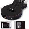 imageEnya Tenor All Solid Flame Maple Ukulele with Builtin AcousticPlus Pickup and Deluxe CaseBlack E6