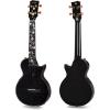 imageEnya Tenor All Solid Flame Maple Ukulele with Builtin AcousticPlus Pickup and Deluxe CaseBlack E6