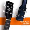 imageEnya Tenor All Solid Flame Maple Ukulele with Builtin AcousticPlus Pickup and Deluxe CaseBlue Acoustic Moon