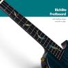 imageEnya Tenor All Solid Flame Maple Ukulele with Builtin AcousticPlus Pickup and Deluxe CaseBlue Feather