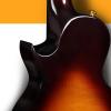imageEnya Tenor All Solid Flame Maple Ukulele with Builtin AcousticPlus Pickup and Deluxe CaseFE Acacia