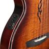 imageEnya Tenor All Solid Flame Maple Ukulele with Builtin AcousticPlus Pickup and Deluxe CaseFE Koa