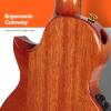 imageEnya Tenor All Solid Flame Maple Ukulele with Builtin AcousticPlus Pickup and Deluxe CaseNatural Feather