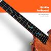 imageEnya Tenor All Solid Flame Maple Ukulele with Builtin AcousticPlus Pickup and Deluxe CaseNatural Feather