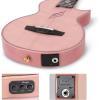 imageEnya Tenor All Solid Flame Maple Ukulele with Builtin AcousticPlus Pickup and Deluxe CasePink E6
