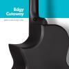 imageEnya X4 PRO Carbon Fiber Acoustic Electric Guitar 41Inch Full Size Cutaway Design AcousticPlus Pickup System with Builtin Effects ampamp Tuner Includes Deluxe Hard Case Leather Strap CableX4 PRO
