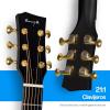 imageEnya X4 PRO Carbon Fiber Acoustic Electric Guitar 41Inch Full Size Cutaway Design AcousticPlus Pickup System with Builtin Effects ampamp Tuner Includes Deluxe Hard Case Leather Strap CableX4 PRO MINI