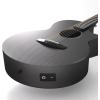 imageEnya X4 PRO Carbon Fiber Acoustic Electric Guitar 41Inch Full Size Cutaway Design AcousticPlus Pickup System with Builtin Effects ampamp Tuner Includes Deluxe Hard Case Leather Strap CableX3 PRO